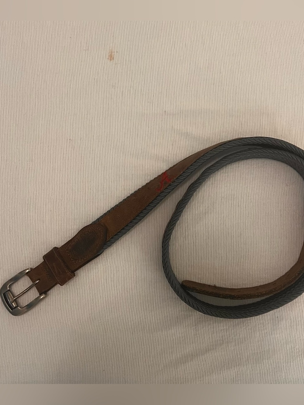 Vintage University of Alabama Crimson Tide Leather Belt 39.5” Roll Tide